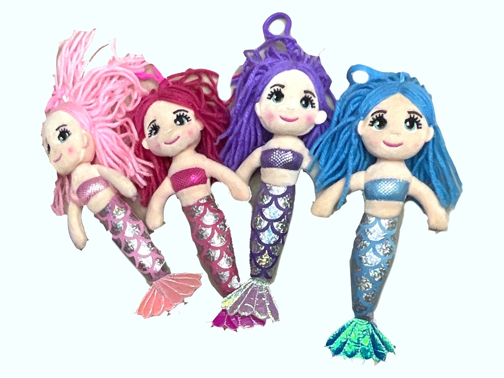 LUTKA SIRENA / RAZNE BOJE 20 CM PERSONALIZIRANA