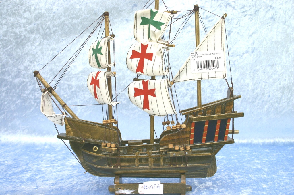 BARCHE LEGNO 33 cm 9 MOD.ASS. 