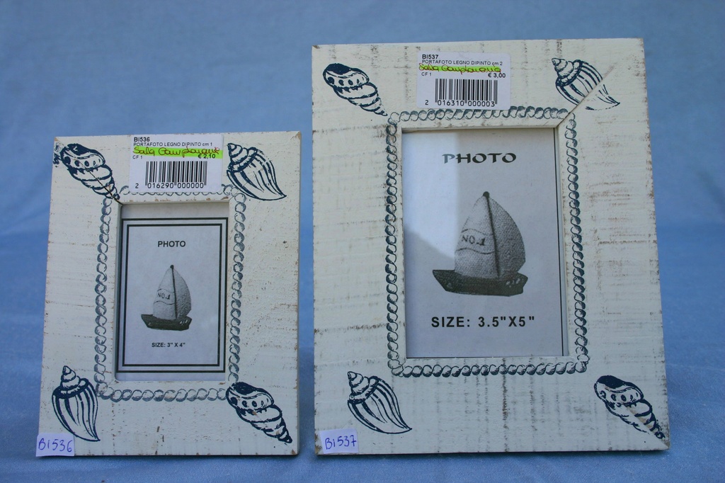 PORTAFOTO LEGNO DIPINTO cm 20,5x17 