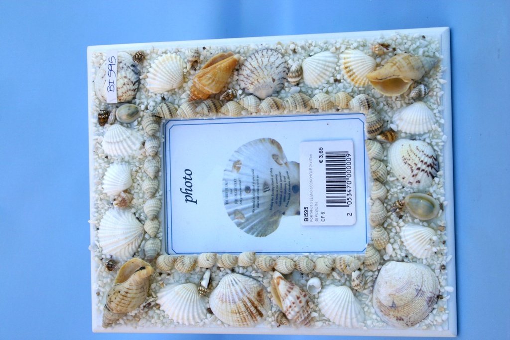 OKVIR ZA SLIKU SA ŠKOLJKAMA 21x17cm 