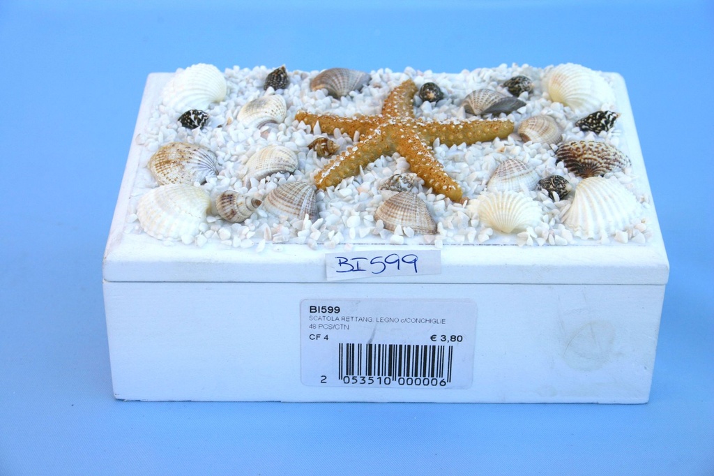 DRVENA KUTIJA SA ŠKOLJKAMA