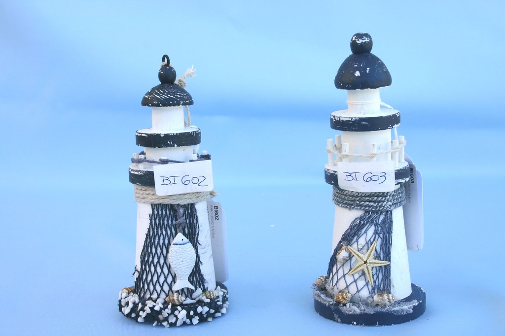 DRVENI SVJETIONIK h.12,5cm 