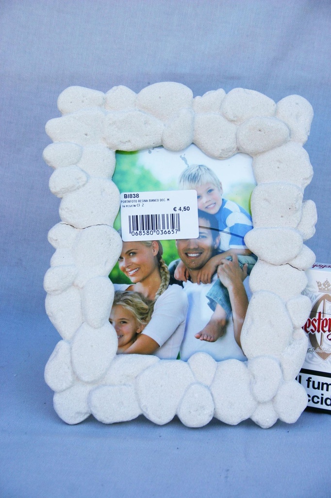 PORTAFOTO RESINA BIANCO DEC. MARINO 22,5x17,5x2,5 