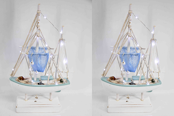 DRVENA JEDRILICA S LED SVJETLOM