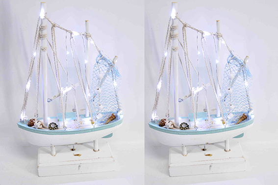 DRVENA JEDRILICA S LED SVJETLOM