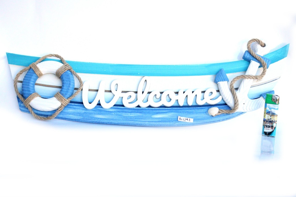 BARCA LEGNO D'APP WELCOME CM 60*4*21 