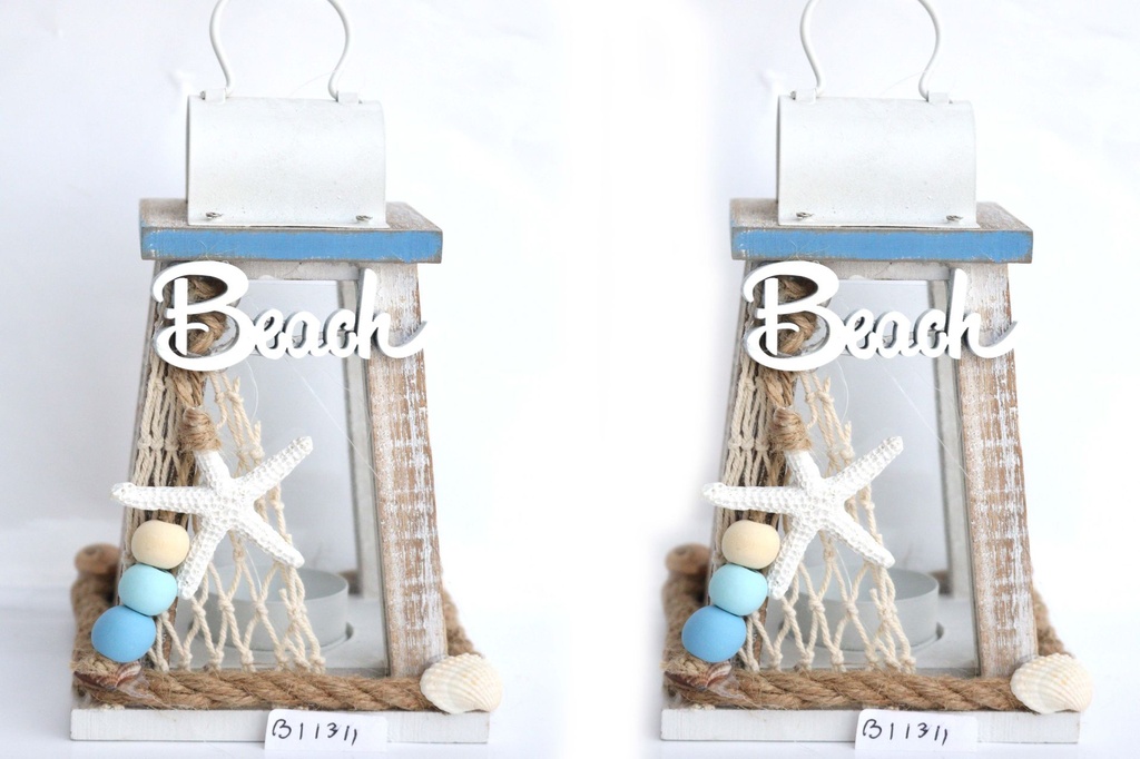 DRVENA LANTERNA CM 11.5*11.5*21 