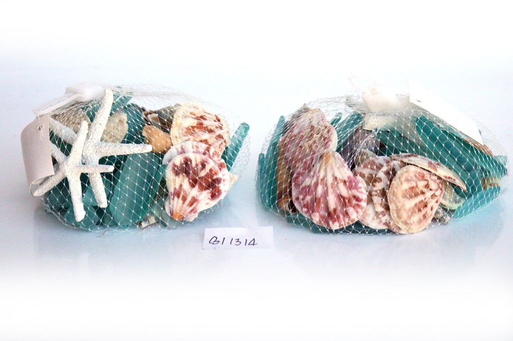 VREĆICA SA STAKLENIM KAMENČIĆIMA CM 10*10*4 