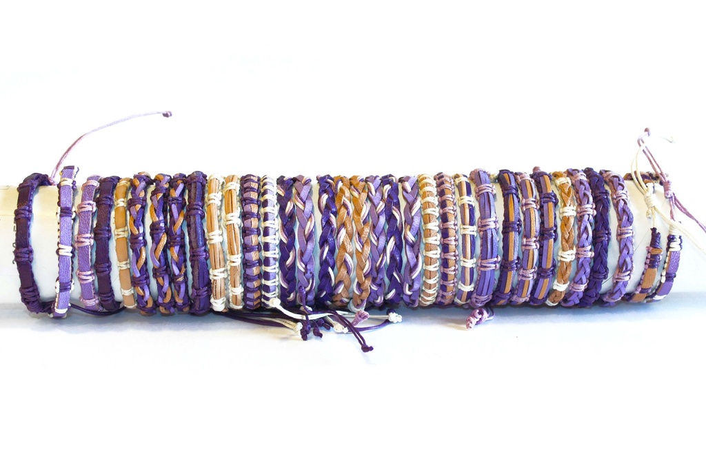 BRACCIALE CUOIO  TONI BLU 