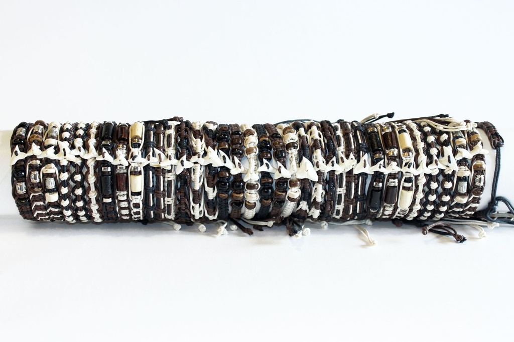 BRACCIALE POLIESTERE TONI MARRONE 