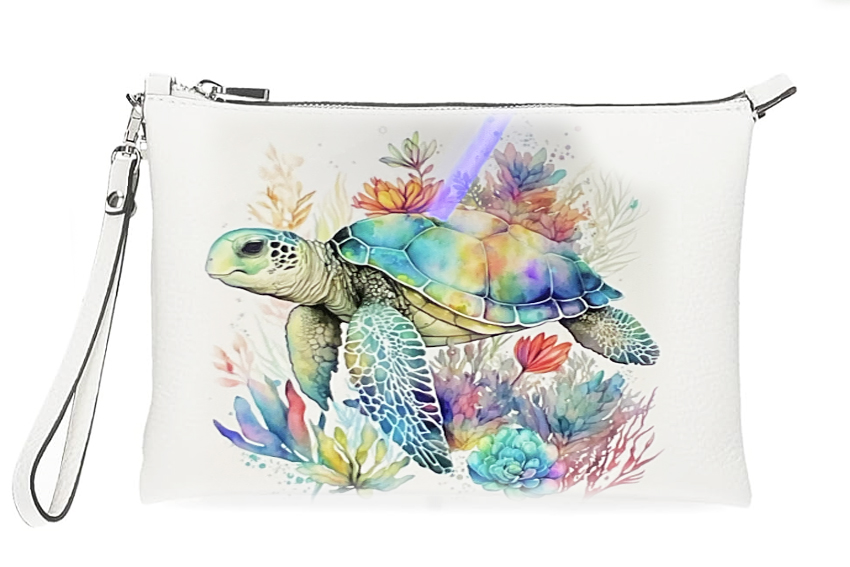 BORSELLO STOFFA 28*20 CM TARTARUGA 