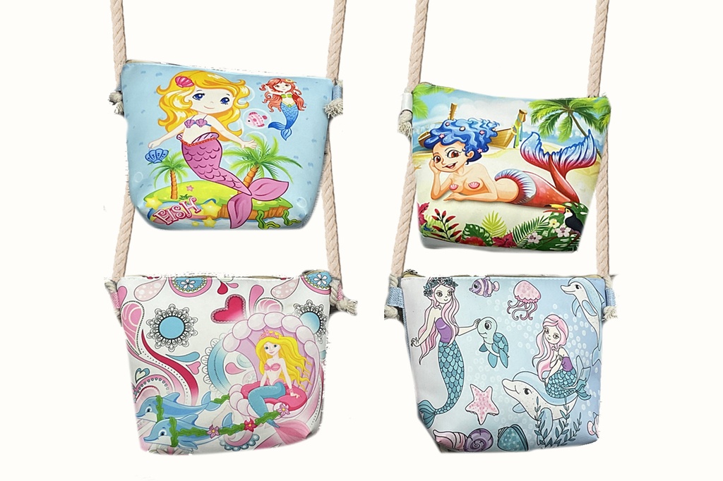 BORSA STOFFA BIMBA 23*20*6cm 4 COL ASS 