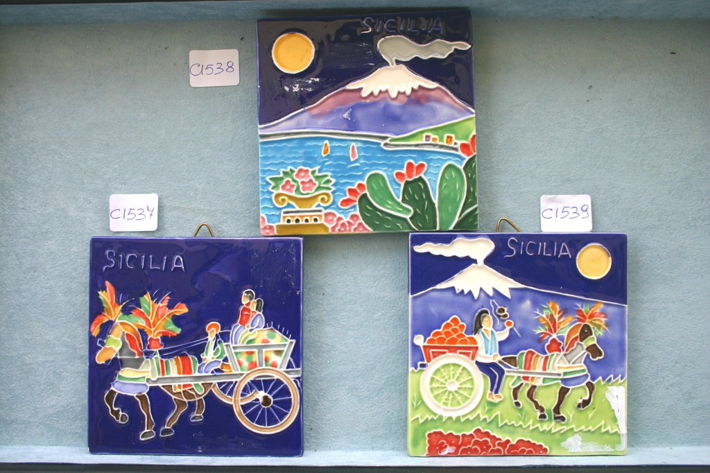 KERAMIČKA SLIKA SICILIA 10x10  