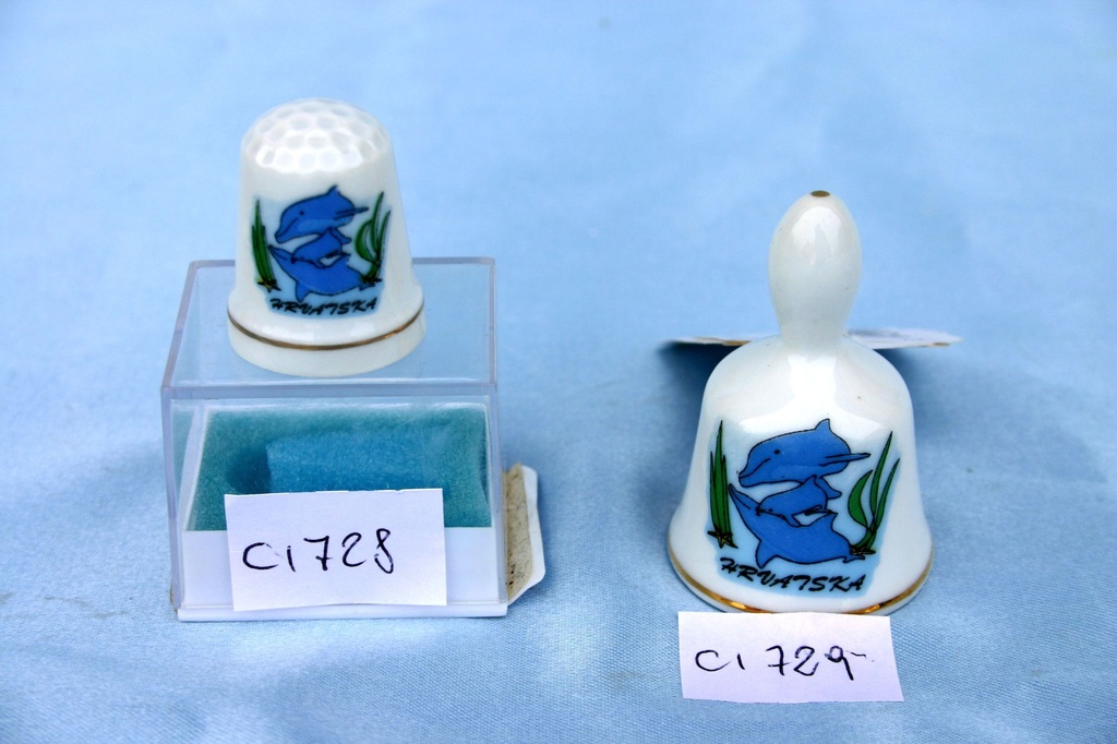 CAMPANELLA CERAMICA CROAZIA DELFINI 