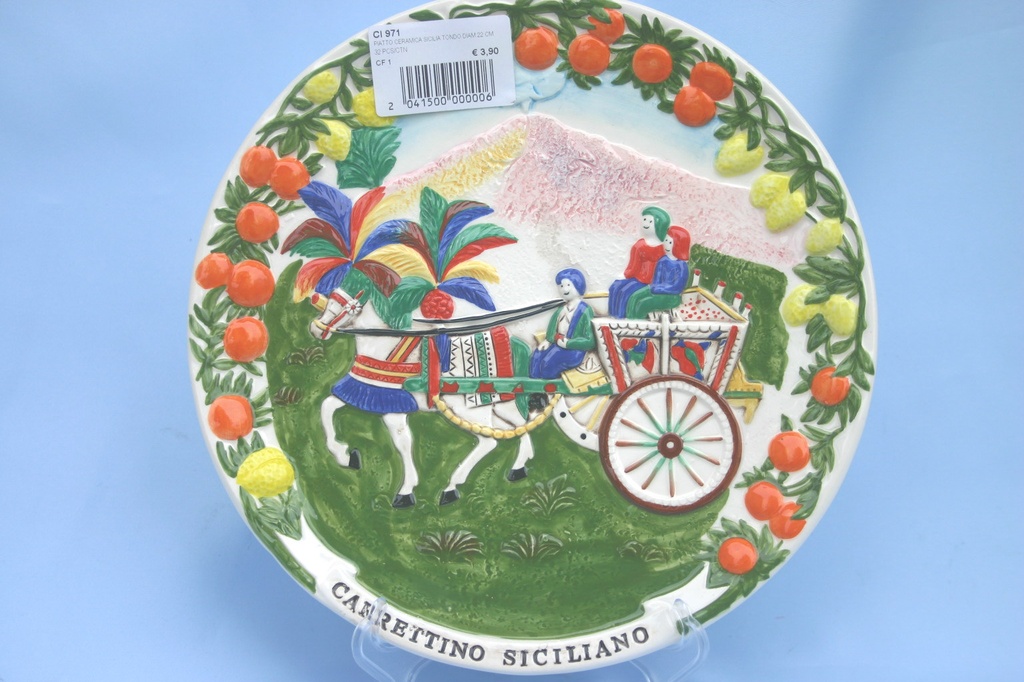 KERAMIČKI TANJUR SICILIA  22 CM 