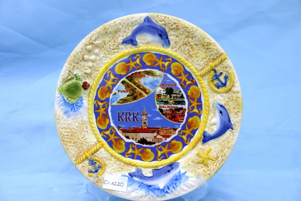 PIATTO CERAMICA c/DECALCO KRK 