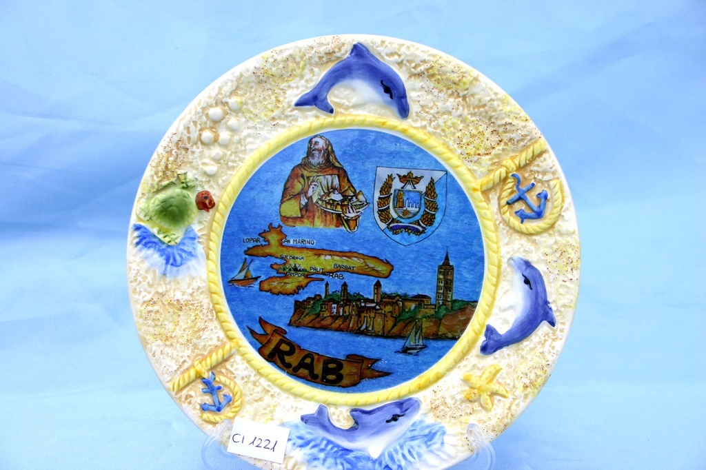 KERAMIČKI TANJUR  RAB 