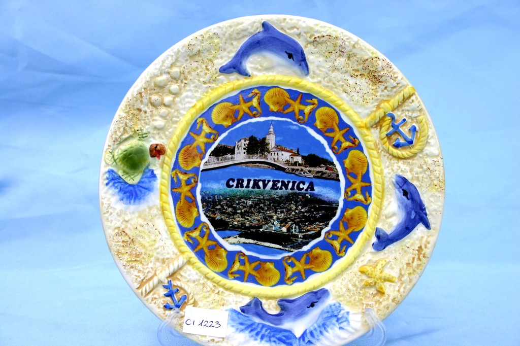 KERAMIČKI TANJUR  CRIKVENICA 