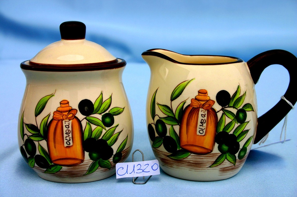 SET KERAMIČKE POSUDE ZA MLIJEKO I ŠEĆER