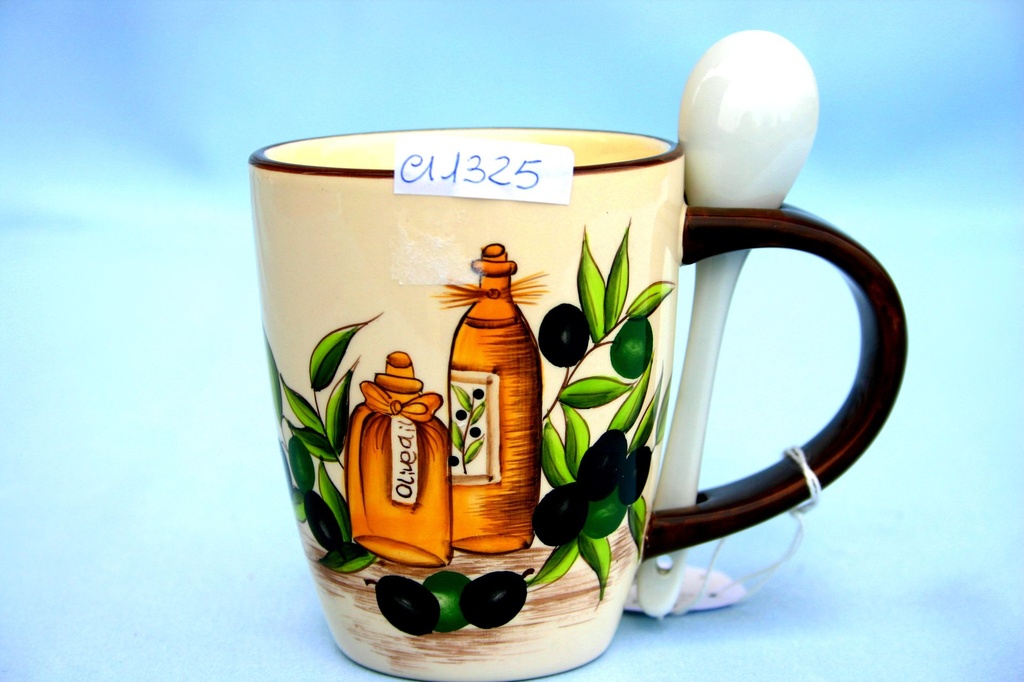 KERAMIČKA ŠALICA SA ŽLICOM