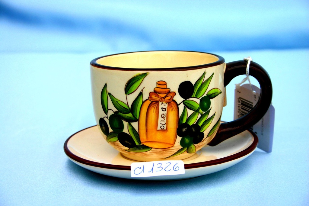 KERAMIČKA ŠALICA S TANJURIĆEM