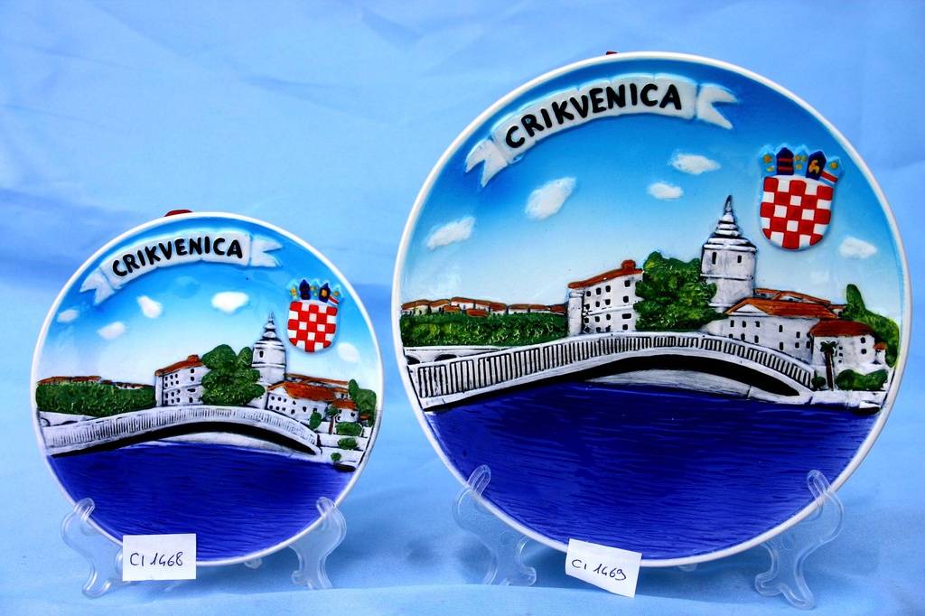 KERAMIČKI TANJUR CM 18 CRIKVENICA 