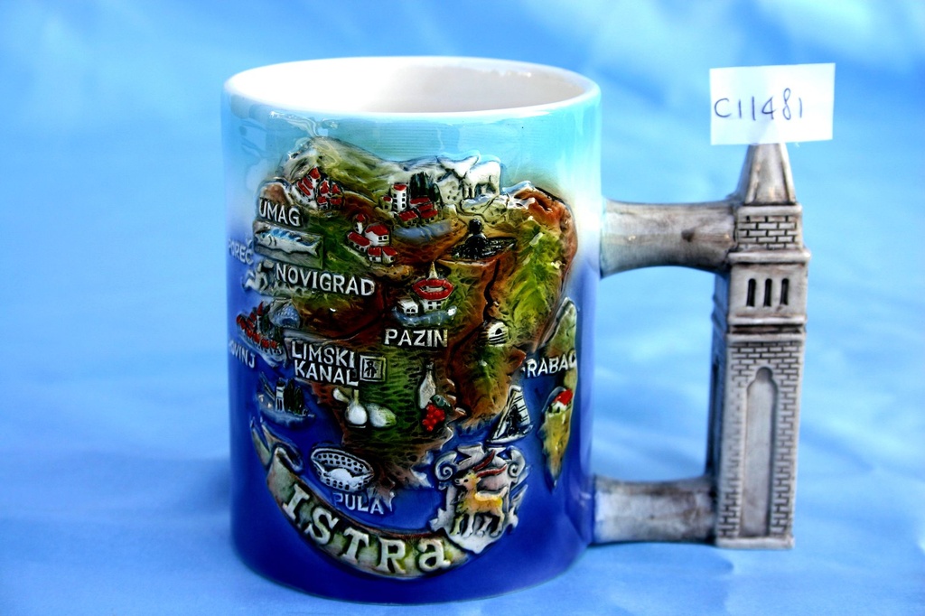 TAZZA CERAMICA C/MANICO CAMPANILE ISTRIA 