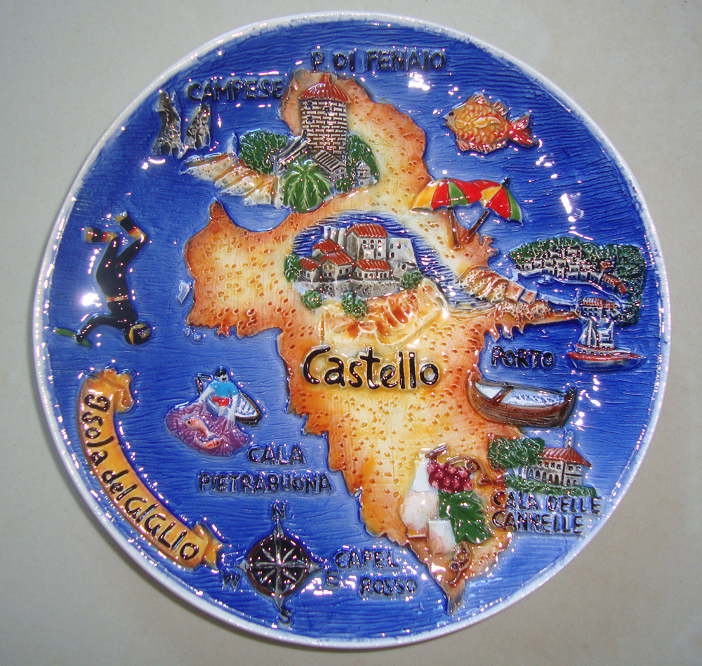 KERAMIČKI TANJUR ISOLA DEL GIGLIO DIAM 15 