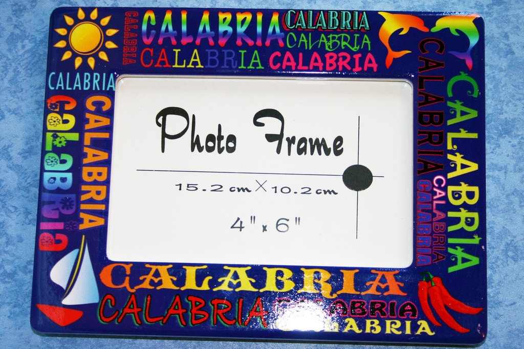 PORTAFOTO CERAMICA SCRITTE CALABRIA GRA 