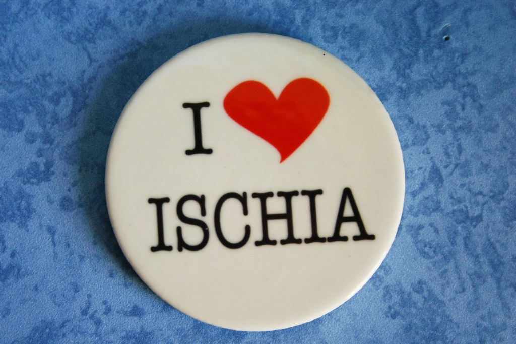 MAGNETE CERAMICA I LOVE ISCHIA 