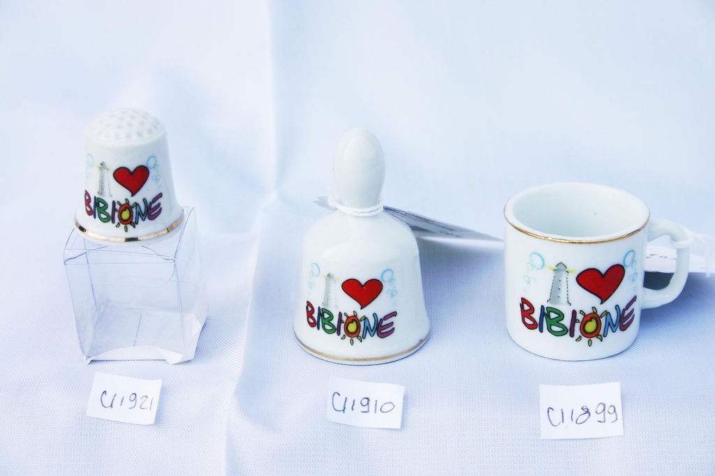 CAMPANELLA CERAMICA I LOVE BIBIONE 