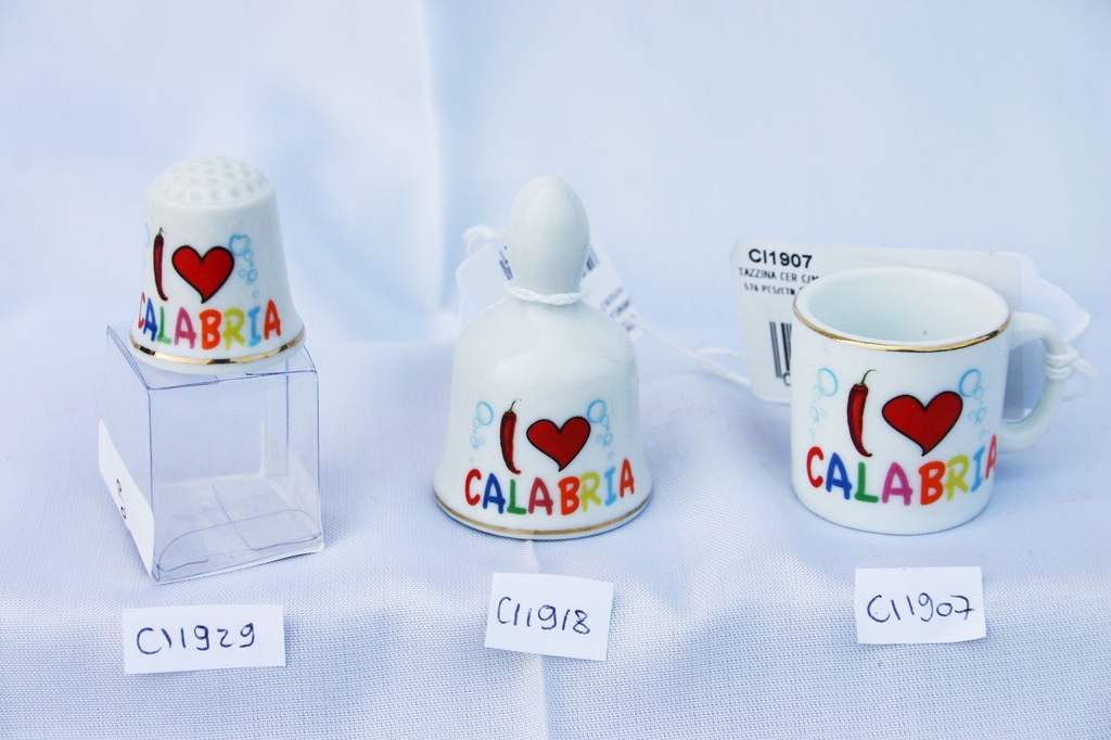 CAMPANELLA CERAMICA I LOVE CALABRIA 