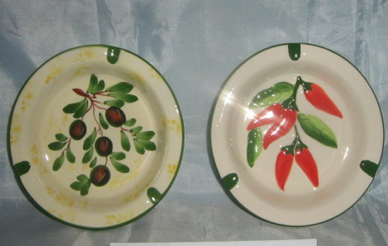 POSACENERE TONDO CERAMICA C/OLIVE 