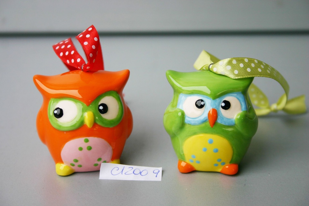 KERAMIČKA SOVA S VRPCOM