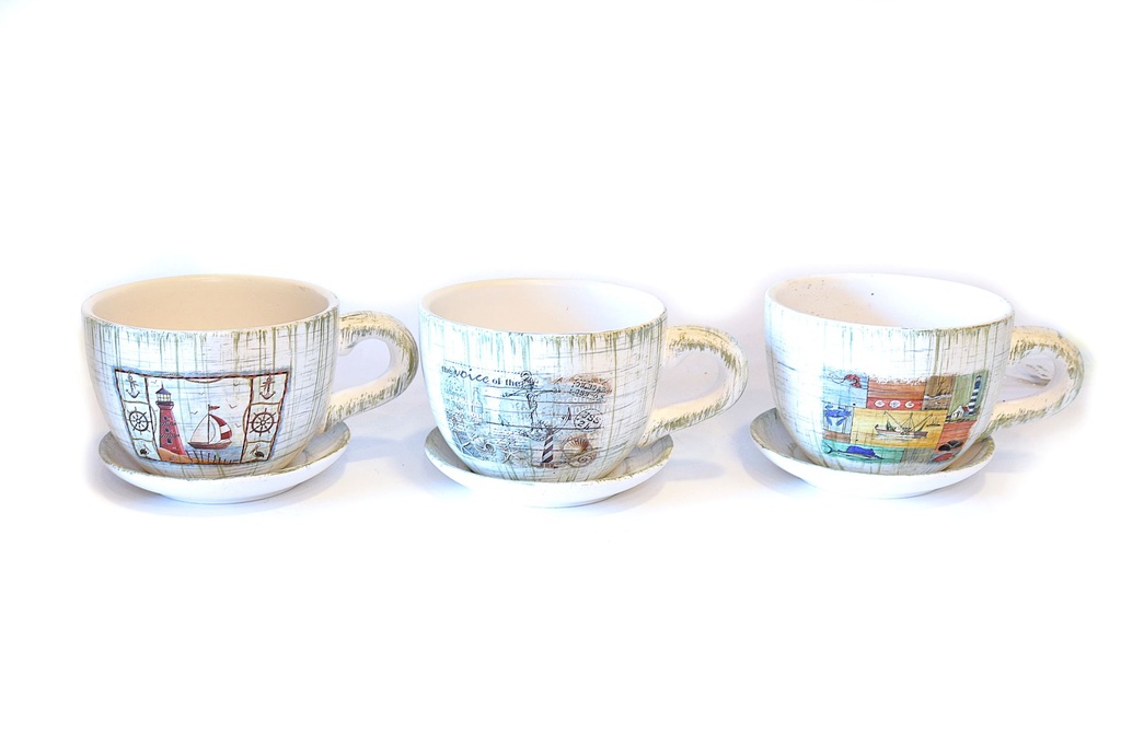 KERAMIČKA VAZA S RUPOM 15,5*11,5*8,8 CM 