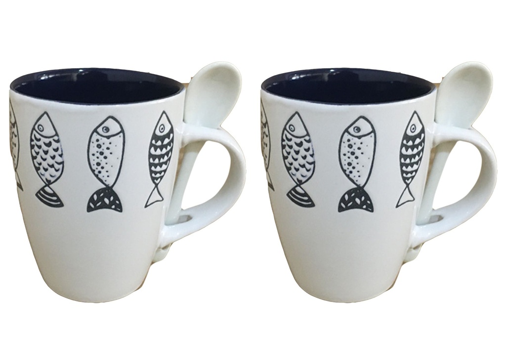 KERAMIČKA ŠALICA SA ŽLICOM