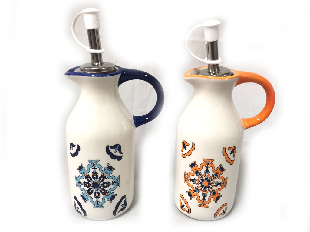 BOTTIGLIE OLIO CERAMICA 13 CM 2 COL 