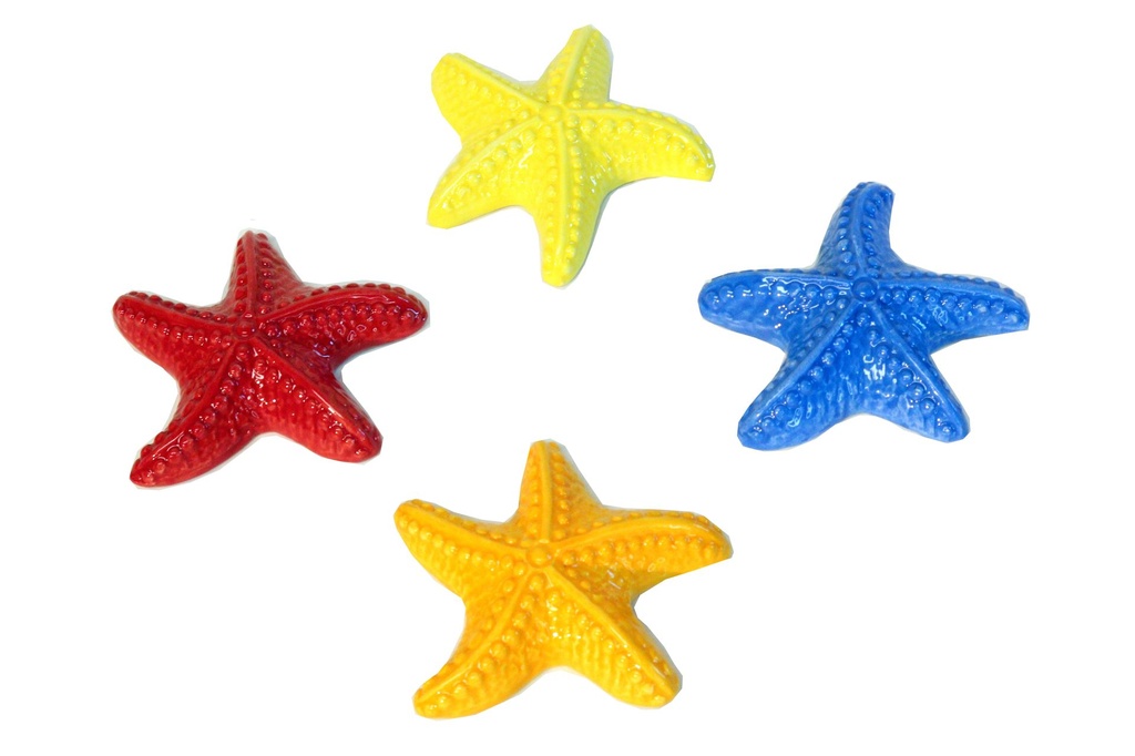 MAGNETE CERAMICA STELLE MARINE 4COL ASS 6.5*6.5 CM 