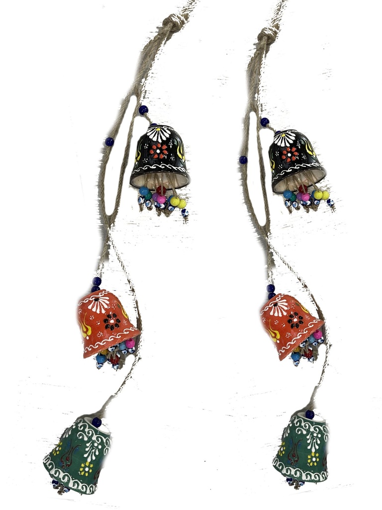 SCACCIPENSIERI CERAMICA CON 3 CAMPANELLA 