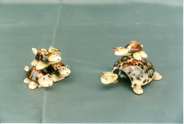 KORNJAČE OD ŠKOLJKI 3 KOM CM 5*6 