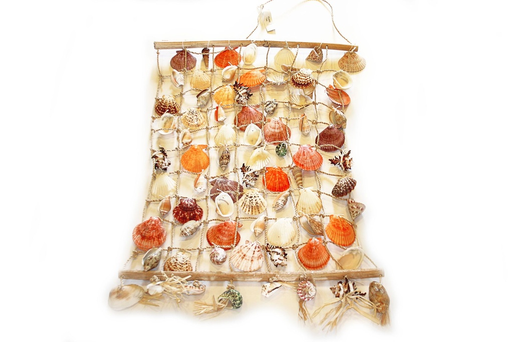 MREŽA SA ŠKOLJKAMA 120x56cm 