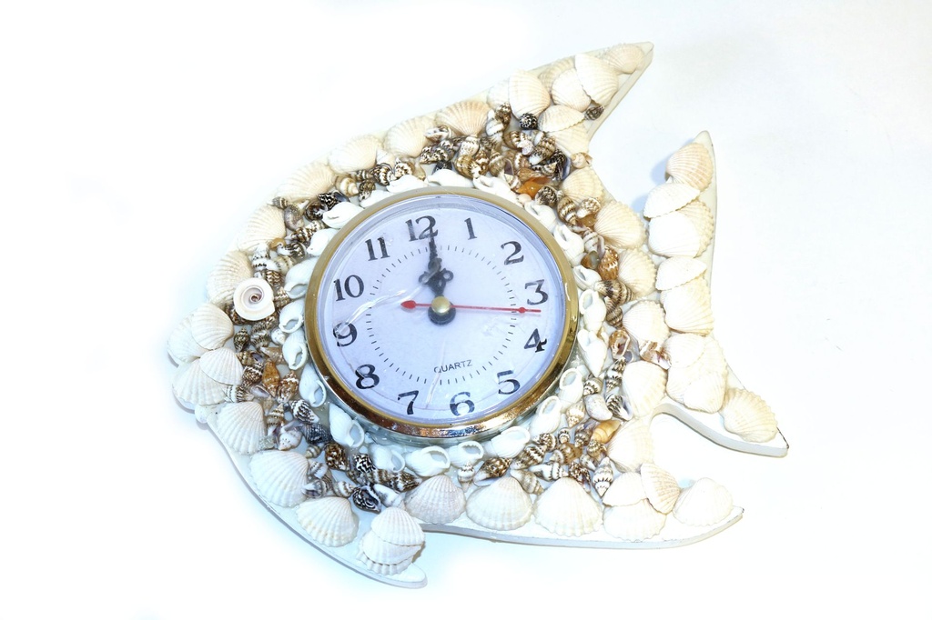OROLOGIO CONCHIGLIE PESCE CM 20*19 