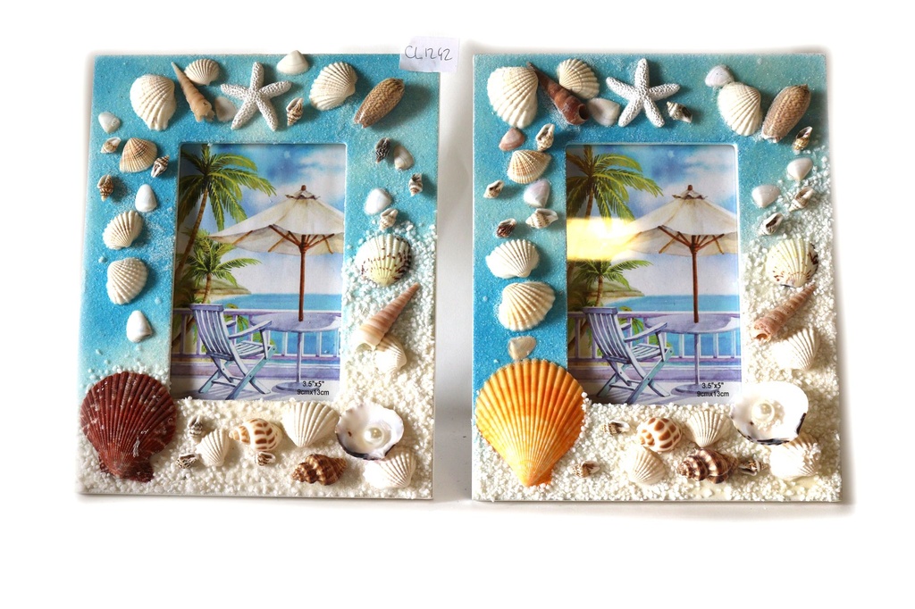 OKVIR ZA SLIKU OD ŠKOLJKI S BOČICOM