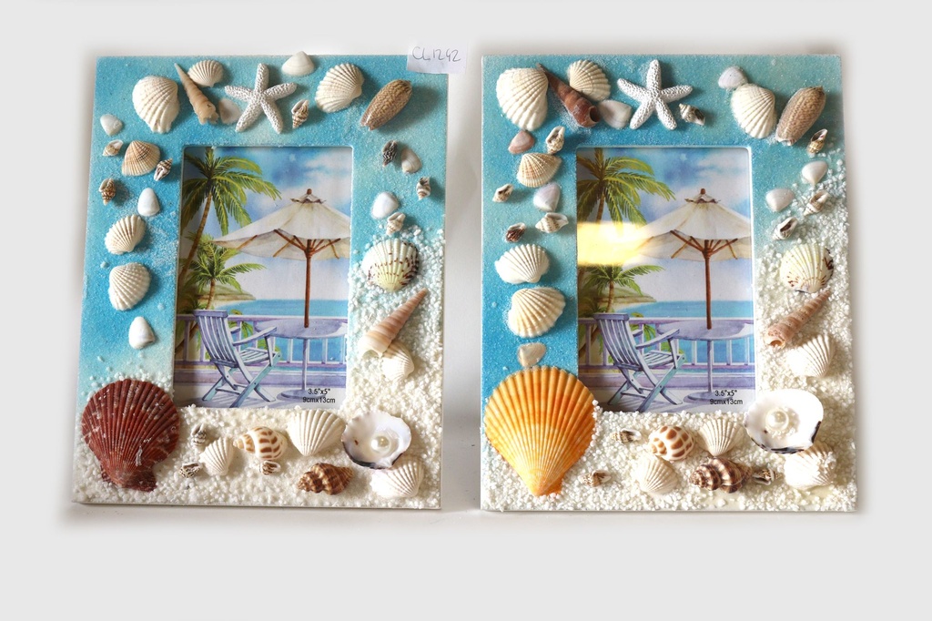 OKVIR ZA SLIKU OD ŠKOLJKI S BOČICOM