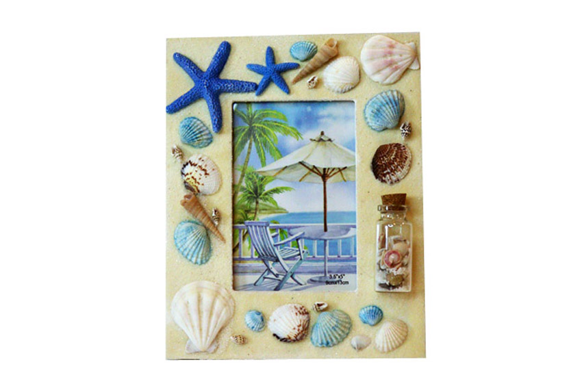 PORTAFOTO CONCHIGLIE E STELLE 