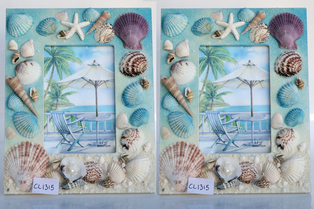 OKVIR ZA SLIKU OD ŠKOLJKI   CM 15*19 CM 