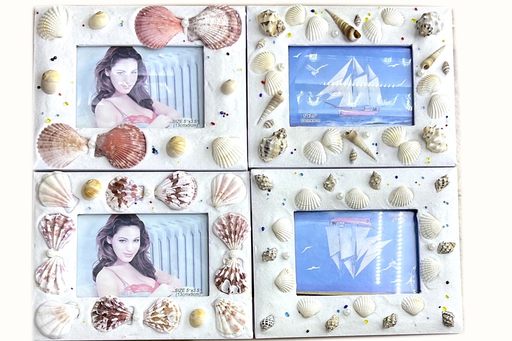PORTAFOTO CONCHIGLIE 4 MOD ASS 15*10 CM 