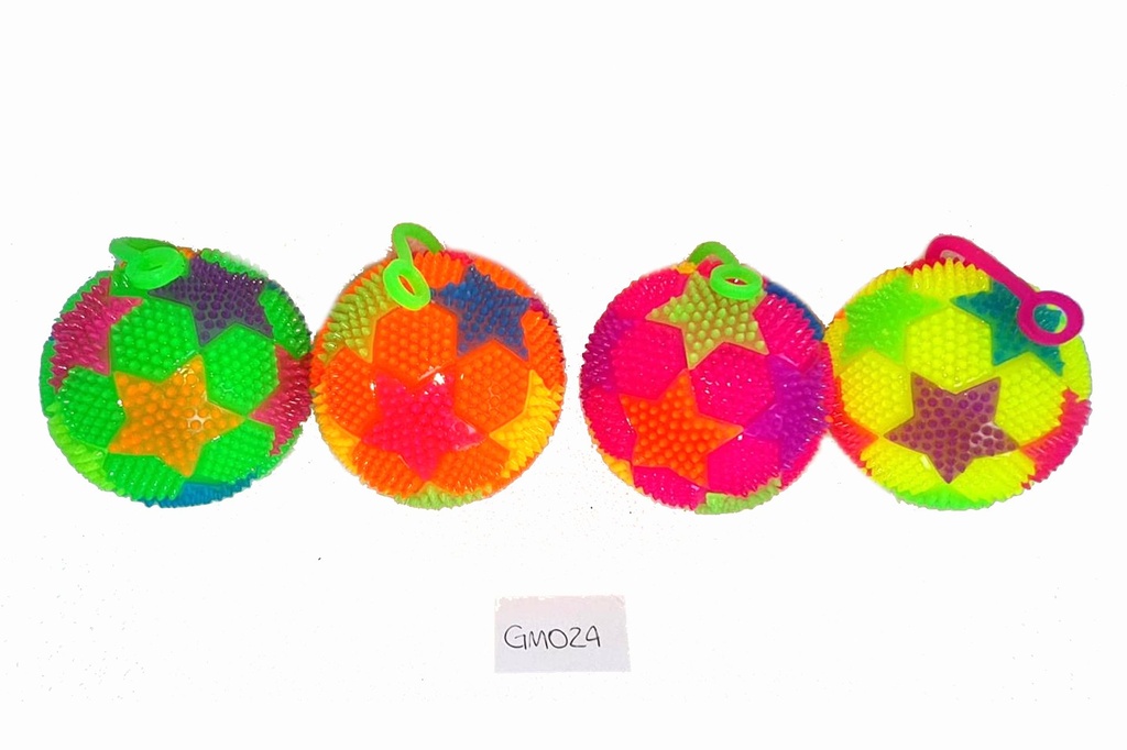 SVIJETLEĆA GUMENA LOPTICA 7,5 CM  