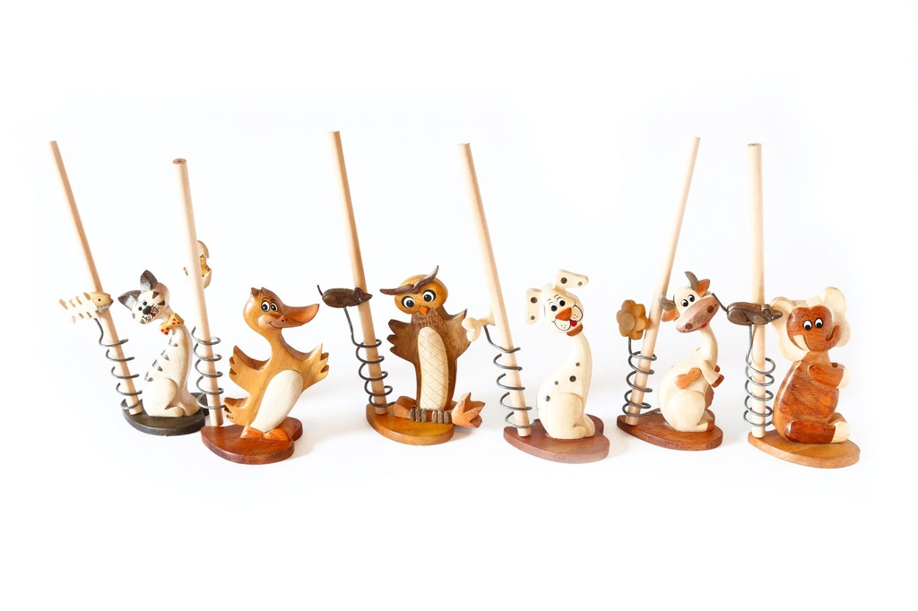 ANIMALETTI LEGNO C/MATITA 