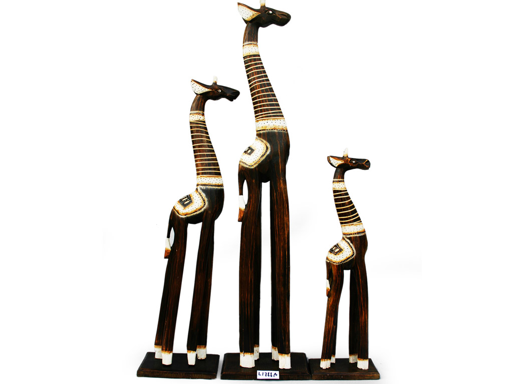 DRVENE ŽIRAFE SET  60-80-100 cm. 